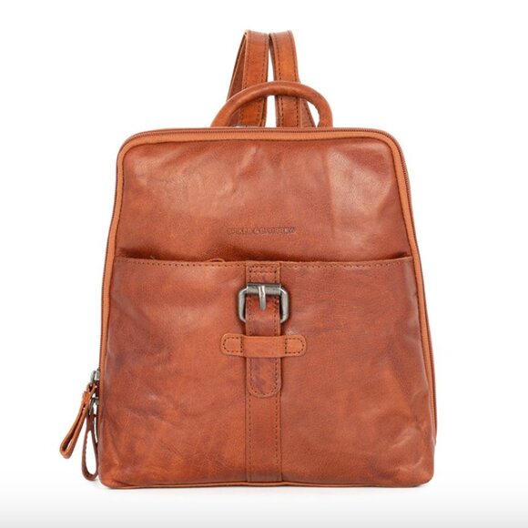 Spikes and Sparrown Texas Leather Backpack in Brandy Cognac - Picture 1 of 16